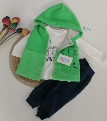 Aslan Figürlü Yeşil Yelekli Takım