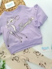 Bambi Fırfır Kol Lila 2'li Takım