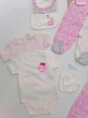 Gül Desenli 8'li Hastane Çıkışı