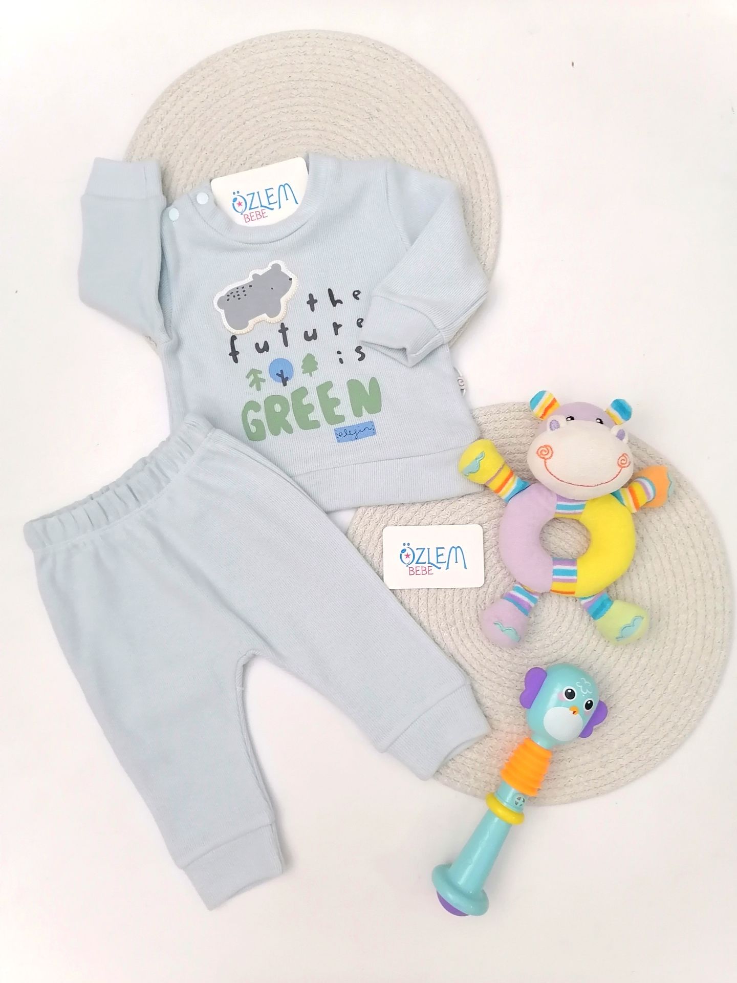 Doğa Aşığı Mavi Bebek Takım