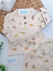 Dinasor Kardeşler Önden Düğmeli 2'li Takım