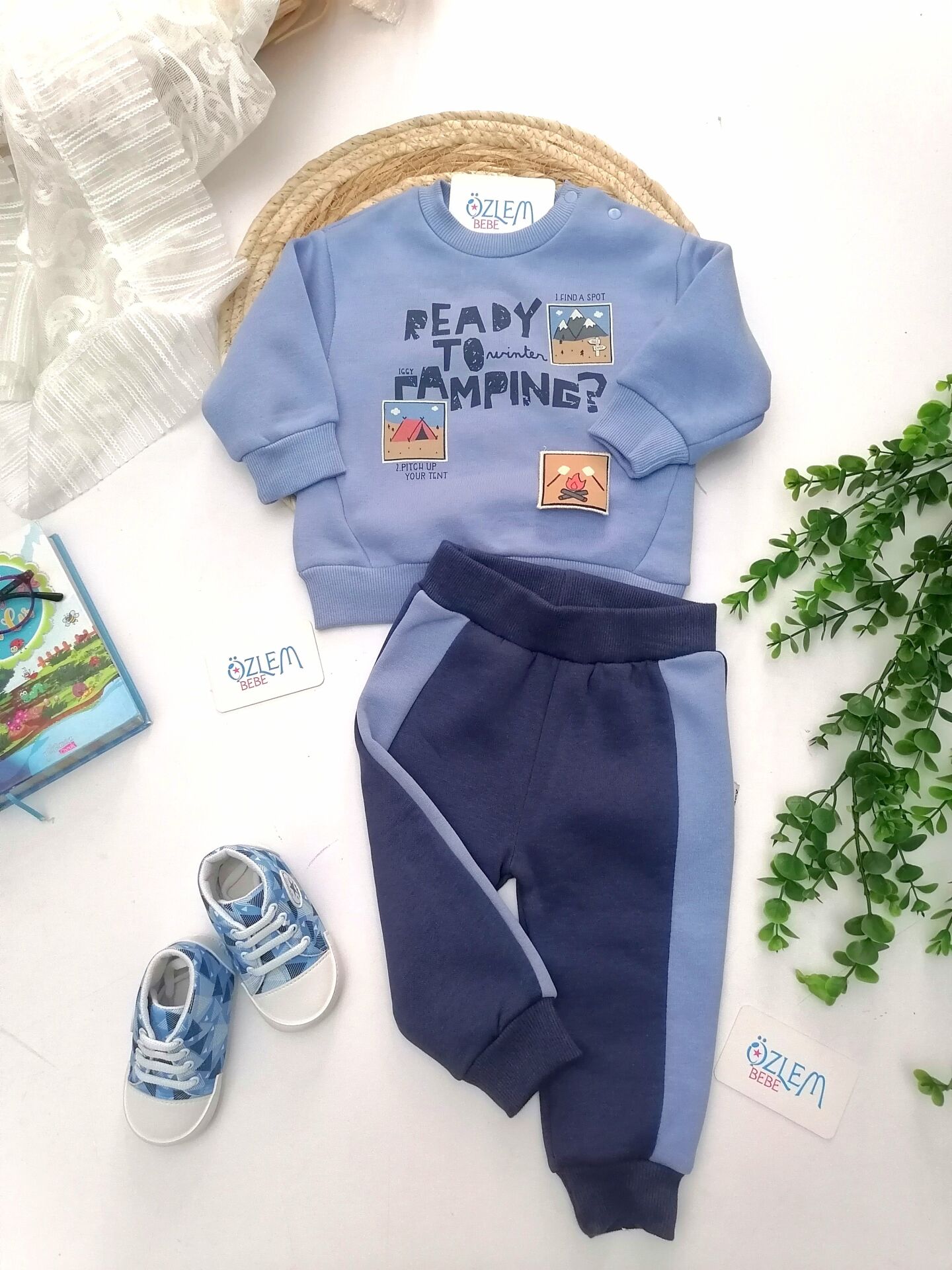 Ready To Campıng Baskı 2'li Takım