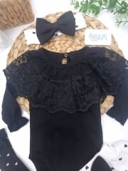 Dantel Yaka&Kalp Desen Etekli 2'li Takım