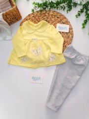 Bebe Yaka Kelebekli 2'li Bebek Tk.