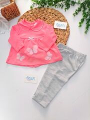 Bebe Yaka Kelebekli 2'li Bebek Tk.