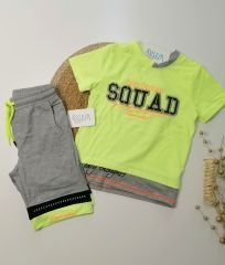 Mutlu Çocuklar Şortlu Erkek Takım