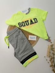 Mutlu Çocuklar Şortlu Erkek Takım