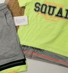 Mutlu Çocuklar Şortlu Erkek Takım