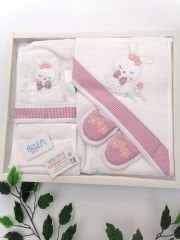 Çizgili Tavşan  Havlu&Bornoz Seti