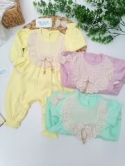 Yakası Dantel İşleme Tulum