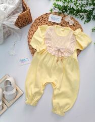 Yakası Dantel İşleme Tulum